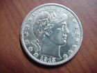 1915 S US BARBER SILVER HALF DOLLAR AU UNC DETAILS FREE SHIPPING IN USA POLISHED
