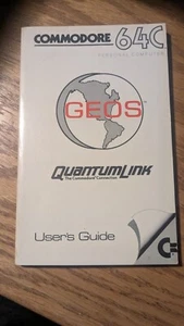 Commodore 64C Geos Quantum Link User's Guide Paperback Book - Zdjęcie 1 z 4