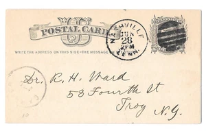 Scott UX5 Nashville Tenn 1879 Fancy Cork Killer SOTN to Troy NY - Picture 1 of 2