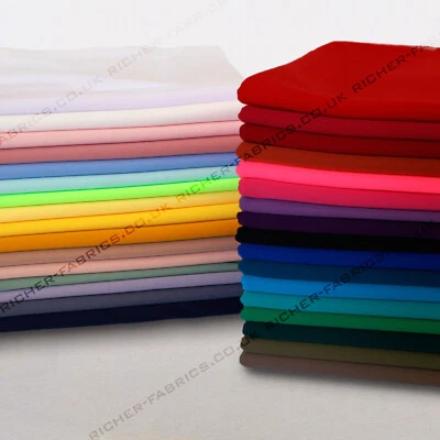 100% Polyester Interlock Stretch Jersey Lining Fabric Material 150cm Wide  - Image 1 of 2