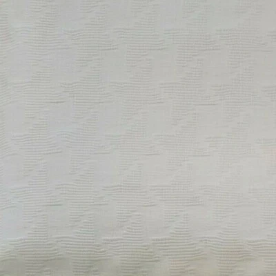 Vintage White Textured Weave Knit Drapery Home Decor Fabric 45"W x 2 yards L - Image 1 of 4