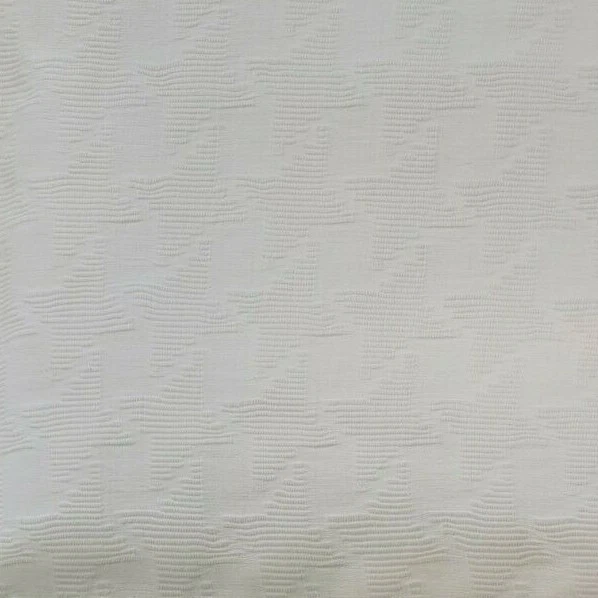Vintage White Textured Weave Knit Drapery Home Decor Fabric 45"W x 2 yards L - Image 1 of 4