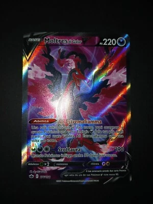 Carte Pokemon MOLTRES di Galar V 176/198 Ita Rara Full Art Regno Glaciale CRE  - Immagine 1 di 4