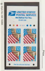 US Pane #2920De of 4 Plate # V11111 MLH 32c Flag over Porch - Picture 1 of 1