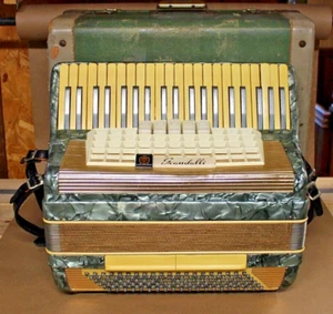 Scandalli Piano Accordion Aqua Green Pearlescent 1950-1960s LMM 41 120 - Picture 1 of 22