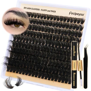 DIY Volume Lash Extension Kit - 90D Individual Clusters with Bond & Remover - Picture 1 of 12