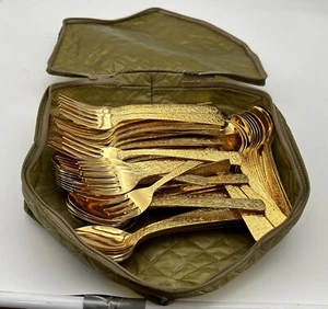 Juego de cubiertos Cellini románico “Japón dorado” 99 piezas con estuche - Imagen 1 de 24