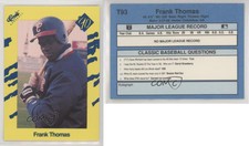 1990 Classic Update Yellow Travel Edition Frank Thomas #T93 Rookie RC HOF