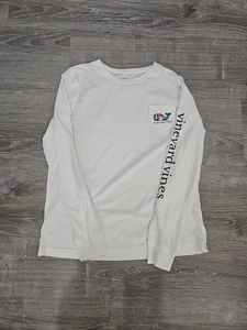 Vineyard Vines Girls' Long-Sleeve T-Shirt, Size S, White - Picture 1 of 5
