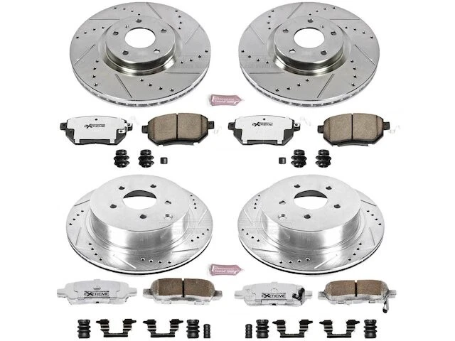 Kit de pastillas de freno y rotor delanteras y traseras 73XDXM68 para Nissan Murano 2006 2007 Foto 1 de 1