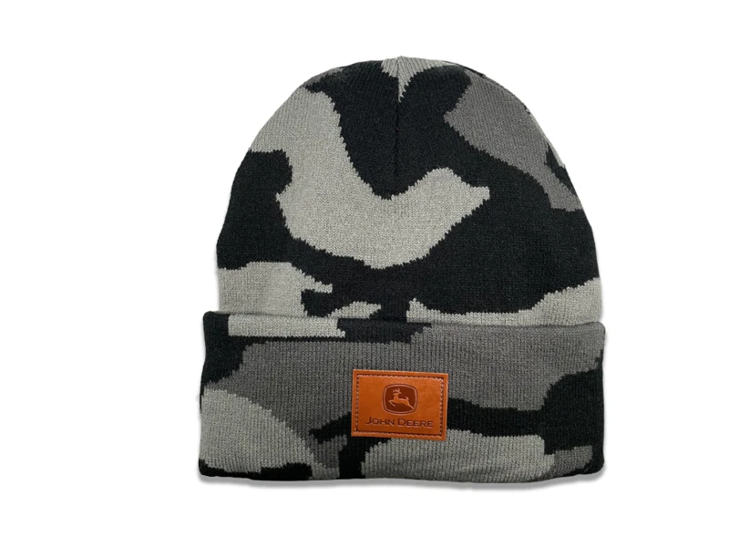 LP82713 - John Deere Storm Camo Cuffed TM Beanie - Image 1 of 1