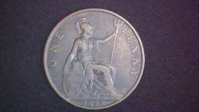 Centavo Gran Bretaña 1899 KM# 790 Foto 1 de 2