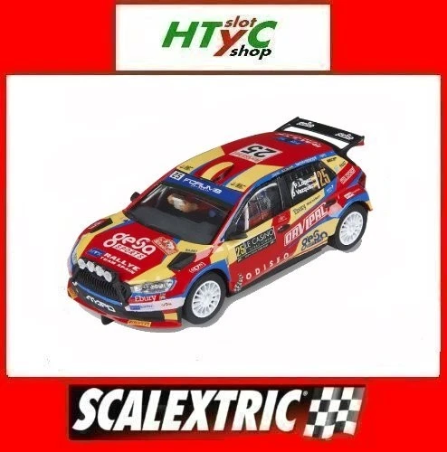 SCALEXTRIC SKODA FABIA WRC2 #25 RALLYE MONTE CARLO 2024 LOPEZ SCX U10566S300