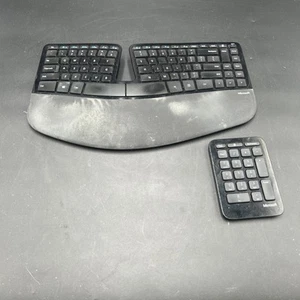 Clavier de bureau ergonomique Microsoft modèle 1559 Sculpt pour réparation ou pièces uniquement - Photo 1/6