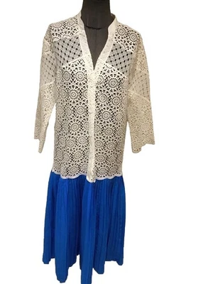 Très Belle Robe Longue Dentelle Sandro 36/38 Tbe - Photo 1/4