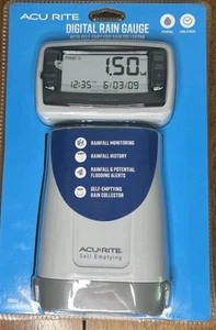N.O.S. NEW SEALED AcuRite Wireless Digital Rain Gauge w/ Self-Emptying Collector - Picture 1 of 2