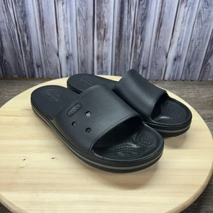 Crocs Crocband III Slide Sandals Black Graphite 205733 Women’s 8 Men’s 6 - Imagen 1 de 6