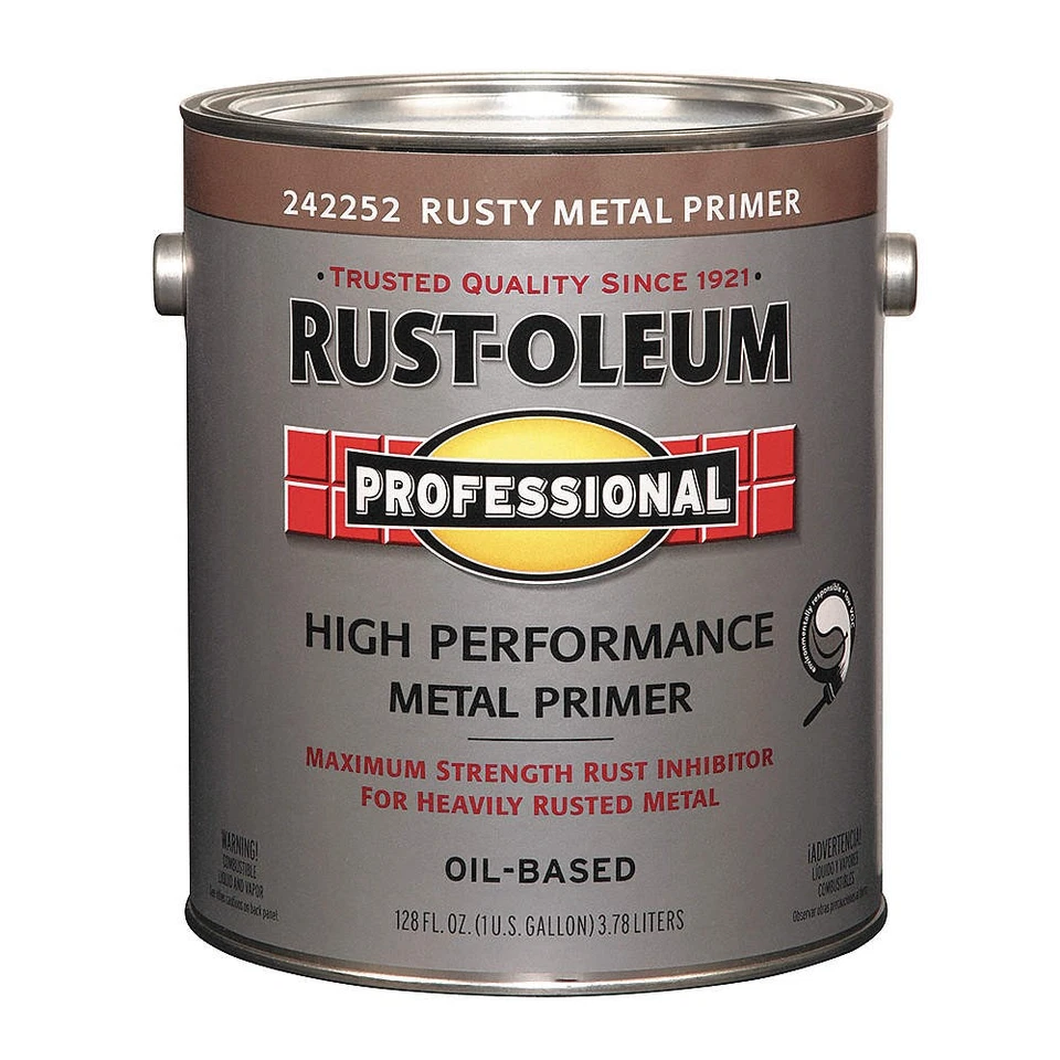 Imprimación RUST-OLEUM 242252, rojo plano, 1 gal. 3ZHX2 Foto 1 de 1