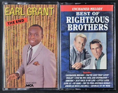 Earl Grant / Righteous Brothers (lot 2 cassettes) - The End / Best of - Tested - Image 1 of 2