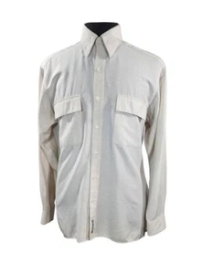 Greg Norman Collection Men's Long Sleeve Button Up Casual Shirt Beige M - Picture 1 of 11