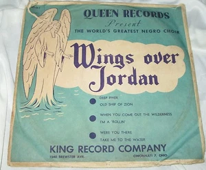 Rare Black Gospel 3 Record 78 Set: Wings over Jordan - Queen Records I'm Rollin - Imagen 1 de 5