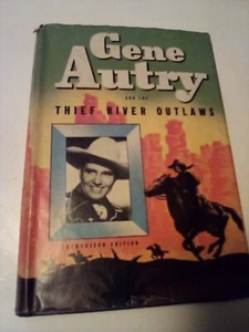 Gene Autry And The Thief River Outlaws Book Vtg 1944 HC/DJ Whitman - Picture 1 of 8