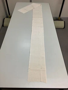Tela de kimono vintage japonesa boro seda blanca suciedad 84,6x7,08 pulgadas - Imagen 1 de 20