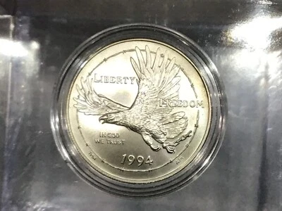 1994-W National POW Museum Commemorative Silver Dollar Gem BU   B1046 - Image 1 of 4