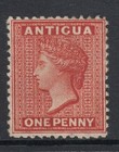 Antigua Sg14 1872 1D Scarlet Lightly Mtd Mint