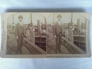 Stereoview MERRIMAC Lt. Richmond P. Hobson 1898 Strohmeyer & Wyman - Picture 1 of 2