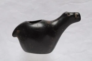 PRE COLUMBIAN INCA LLAMA EFFIGY CEREMONIAL CANOPA, PERU Artifact - Picture 1 of 6