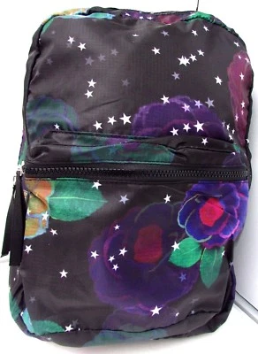 Mochila de nailon botánica medianoche floral estrellada Cynthia Rowley BP-1222 NUEVA CON ETIQUETAS  Foto 1 de 4