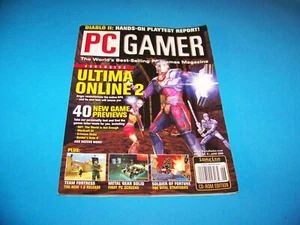 Vintage Computer Video Game Magazine 2000 PC Gamer "Ultima Online 2" - Imagen 1 de 3