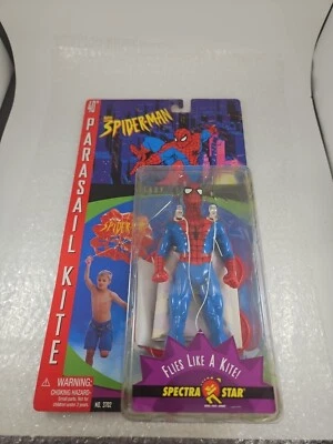 Vintage NEW 1998 Spider-Man Marvel Toy Biz 40in 40" Parasail Kite NIP VTG Sealed - Image 1 of 4