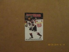 WCHL Tacoma Sabercats Vintage Defunct 2001-2002 Team Logo Hockey Pocket Schedule