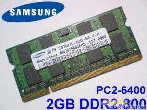 RAM Memory for Laptop 2Gb DDR2 6400 PC2 800Mhz Various Brands - Picture 1 of 3