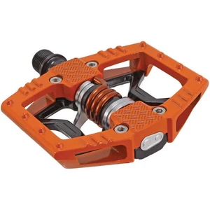 Crank Brothers Double Shot 2 hybrid pedals, orange/black - Picture 1 of 2