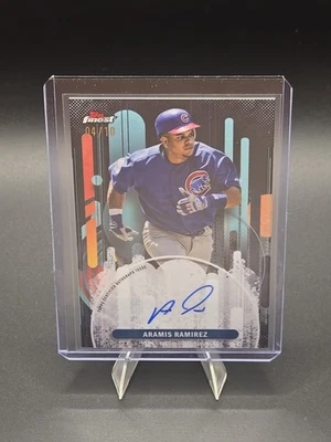 2025 Topps Finest #FA-ARA Aramis Ramírez Cubs refractor negro automático/10 Foto 1 de 3