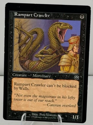 MTG miscut error Rampart Crawler - Mercadian Masques (MMQ) - Image 1 of 4