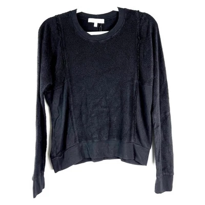 NUEVA Sudadera Roja Alta Negra Peluche Polar Cuello Redondo Pequeña Foto 1 de 4