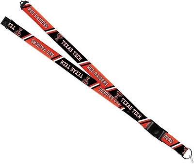 Texas Tech University Red Raiders Lanyard Keychain Double Sided Breakaway... - Image 1 of 4