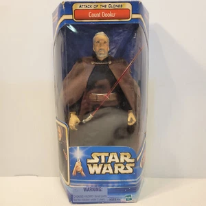 Star Wars Attack of the Clones Count Dooku Hasbro 12" Action Figure NIB - Picture 1 of 4