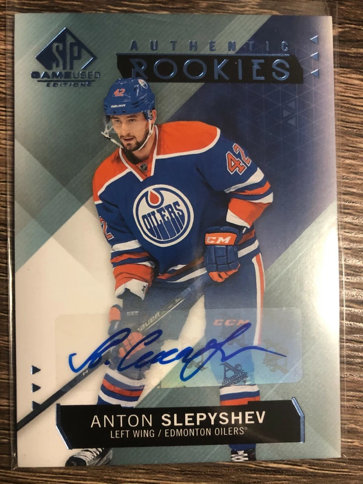 ANTON SLEPYSHEV 2015-16 SP Game-Used Authentic Rookies BLUE Autograph #102 - Image 1 of 1