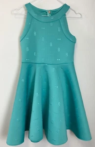 TED BAKER DRESS AGE 12 YEARS LIGHT GREEN Sponge Stretchy Fit & Flare Sleeveless - Picture 1 of 8