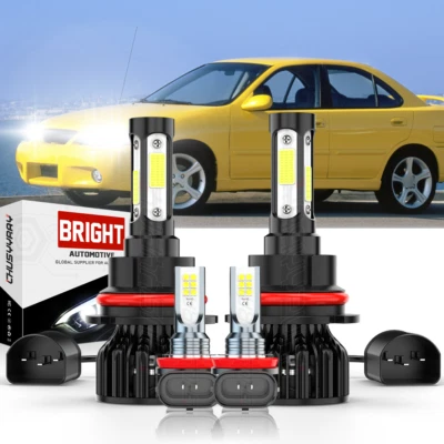 Kit de lâmpadas de neblina para faróis de LED feixe alto e baixo 4x para Nissan Sentra 2000-2003 - Imagem 1 de 4