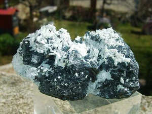 - Minerali Grezzi Cristalloterapia - EMATITE cristalli con quarzo(97) isola elba - Picture 1 of 3