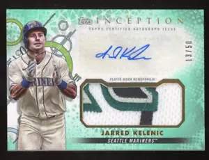 Jarred Kelenic 2022 Topps Inception Auto Patch Relic Serial #d 13/50 Mariners - Picture 1 of 2