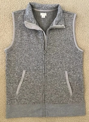 CREWCUTS Talla 12 Niños Gris Tejido Cremallera Completa Mejor Forrado de Vellón Usado en Excelente Condición Foto 1 de 4