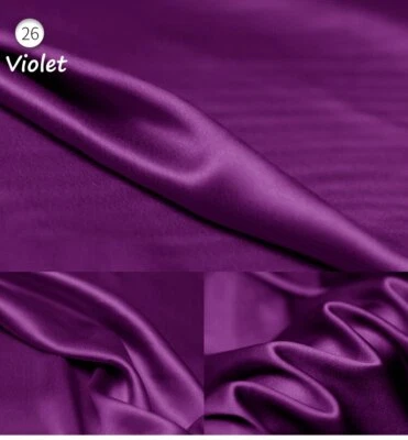 Tela de seda elástica Charmeuse brillante suave material de vestido para dormir de calidad por yarda Foto 1 de 4