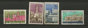 Frankreich 1958 Krieg umgebaute Städte 4 Marken gestempelt /TR5842 - Bild 1 von 1